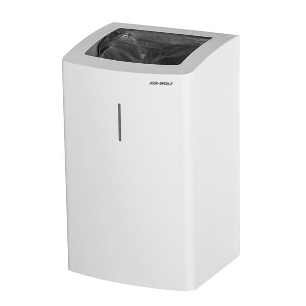 AIR-WOLF | Kosz na śmieci – 25 l – stal nierdzewna biała