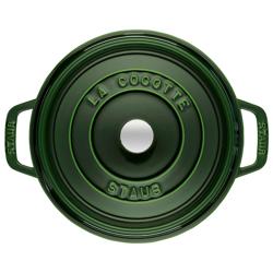 STAUB | LA COCOTTE - Cocotte - Ø 260 mm - Lijevano željezo - Zelena boja bosiljka 
