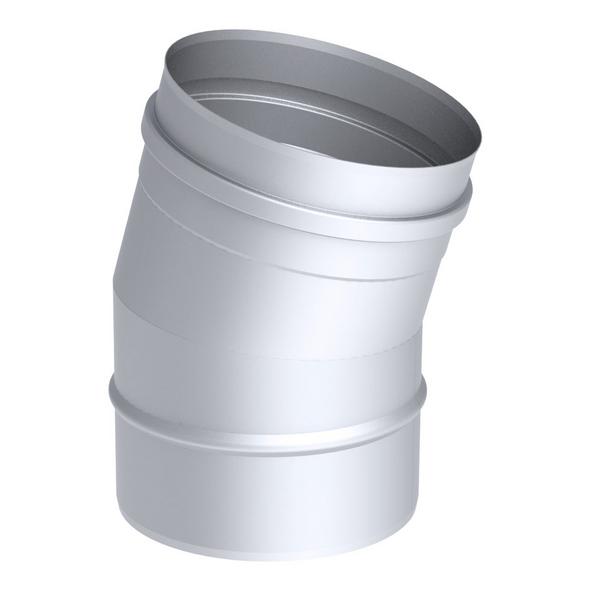 Stainless Steel Single-Wall 15° Flue Elbow - Ø 300 mm - 0.60 mm wall