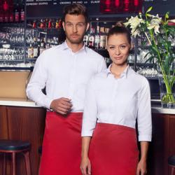 (6 stuks) KARLOWSKY | Bistro schort Basic - Framboos