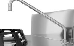 Fornello wok a gas - 14 kW - 1 piano cottura - incl. 1 Mini colonna d'acqua