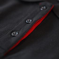 (5 adet) Kadın Polo Yaka Tişört - Siyah - Beden: XL