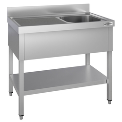 Sink unit ECO - 1000x700mm - with undershelf & 1 basin on the right