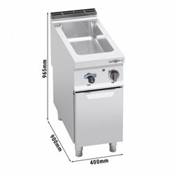 Commercial Electric Bain Marie with Cabinet PREMIUM - GN 1/1 + 1/3 - 1.6 kW - 900mm Depth - Chimney Vent