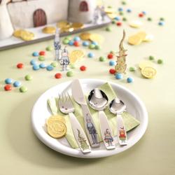 (4 pieces) ZWILLING | Ritter Eckbert Children's Cutlery Set – 18/10 Stainless Steel - Age 3+ - Rounded Edges