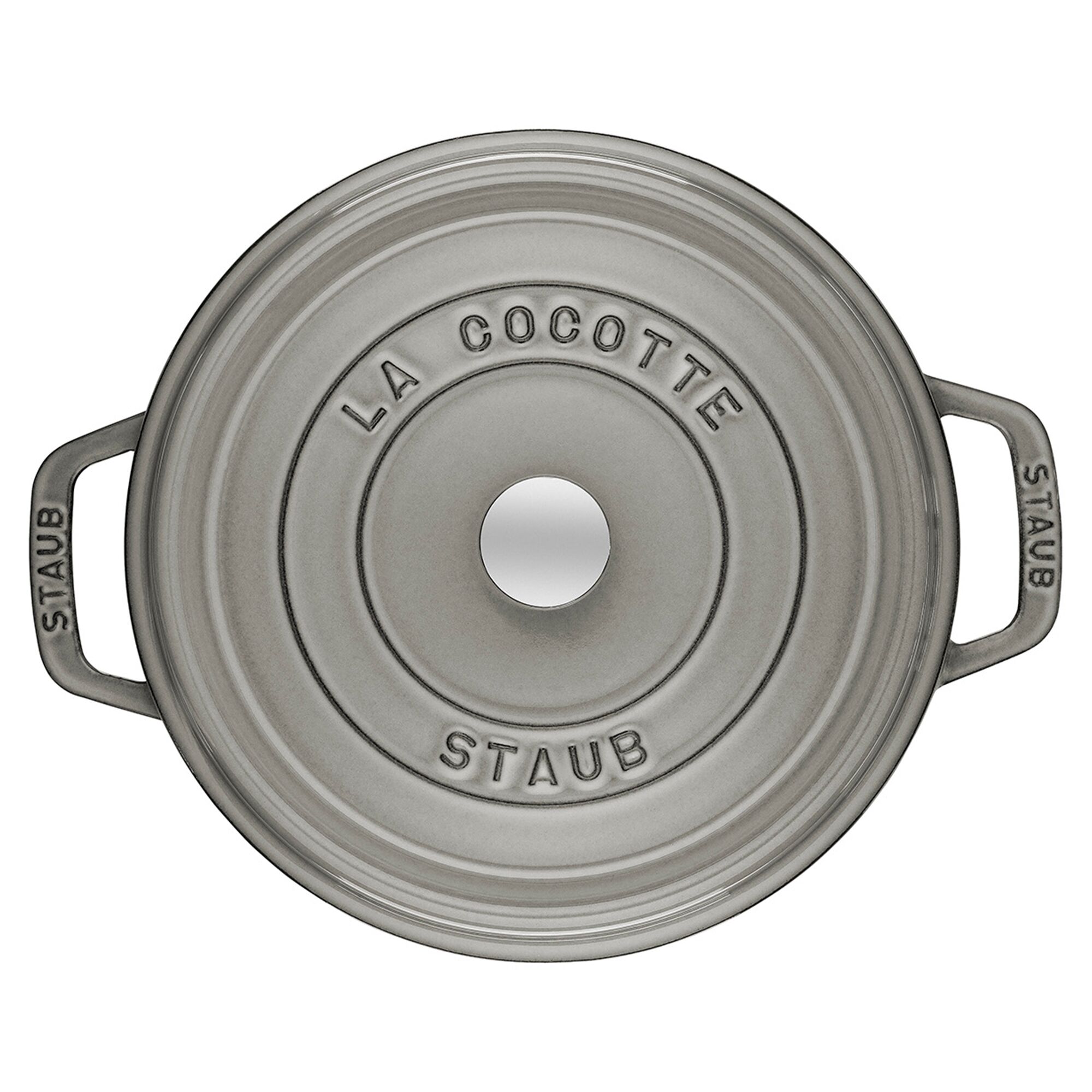 STAUB | Mini Cocotte Round Enamelled Cast Iron Casserole Dish – Ø 140 mm – Graphite Grey