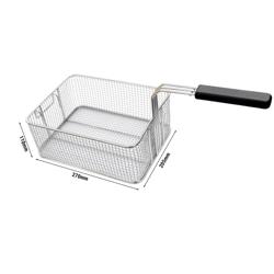 Olajsütő kosár - 205x516x191 mm | 7 liter - rozsdamentes acél | ergonomikus műanyag fogantyú - kompatibilis: EFK46-EN | EFK66-EN | EFK473H-10N | EFK400-EN | EFK873H-10+10N | EFK800-EN