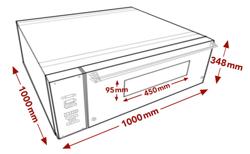 Elektrische pizzaoven Compact - chamottebodem - 1x Ø35cm - Digitaal - tot 350°C