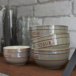 STAUB | CERAMIQUE - Tálkészlet, 4 db - Ø 140mm - Kerámia - Antik szürke