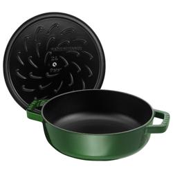 STAUB | BRAISERS - Brasiera con struttura a goccia Chistera - 280 mm - Ghisa - Verde basilico
