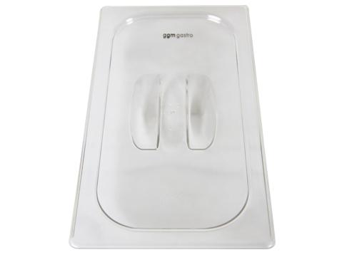 (6 szt.) Pokrywa GN 1/3 - z poliwęglanu - 325x176x7mm - Wysokość:7mm - przezroczysta