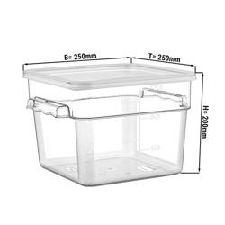 Voedseldoos - incl. deksel - Kunststof - hoogte: 200mm - 5,7 liter