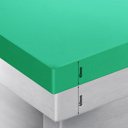 Edelstahl Arbeitsschrank PREMIUM - 1000x600mm - mit Schiebetür ohne Aufkantung inkl. Schneidplatte