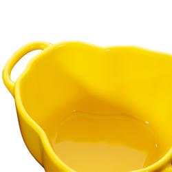STAUB | CERAMIQUE - Cocotte - Bors alakú - 0,45 literes - Kerámia - Sárga