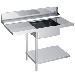Feed table - 1200mm - left attachment - with 1 basin - for the DS430 series