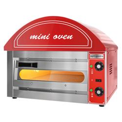 Mini Four à Pizza Électrique - 1x 34 cm - Manuel - Rouge