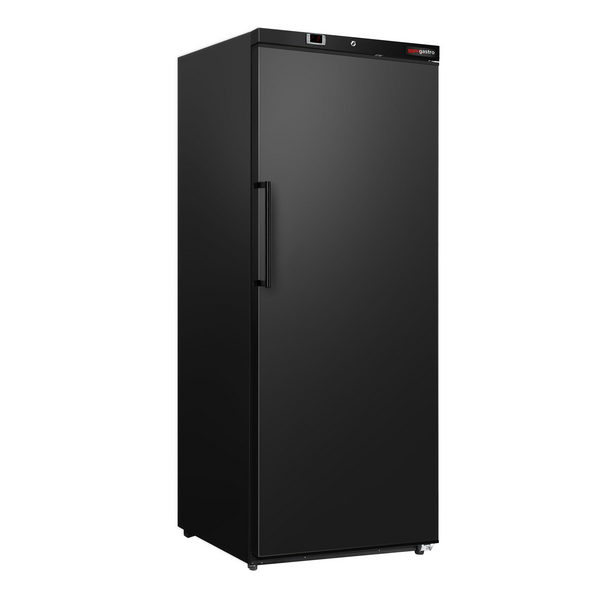 Bewaarkoelkast ECO - 400 liter - met 1 deur - Kunststof deurinterieur - Zwart