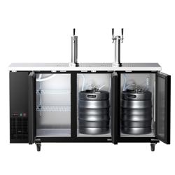 Spillatore birra con rubinetto - 3x fusti da 50 litri - 1850x620mm