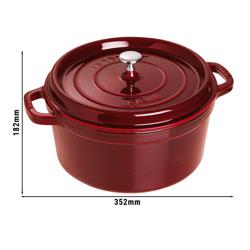STAUB | LA COCOTTE - Kookpot - Ø 280mm - Gietijzer - Grenadine rood
