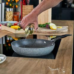 BALLARINI | Salina Non-Stick Frying Pan – Ø 20 cm - Aluminium - All Hobs & Oven-Safe - Anthracite