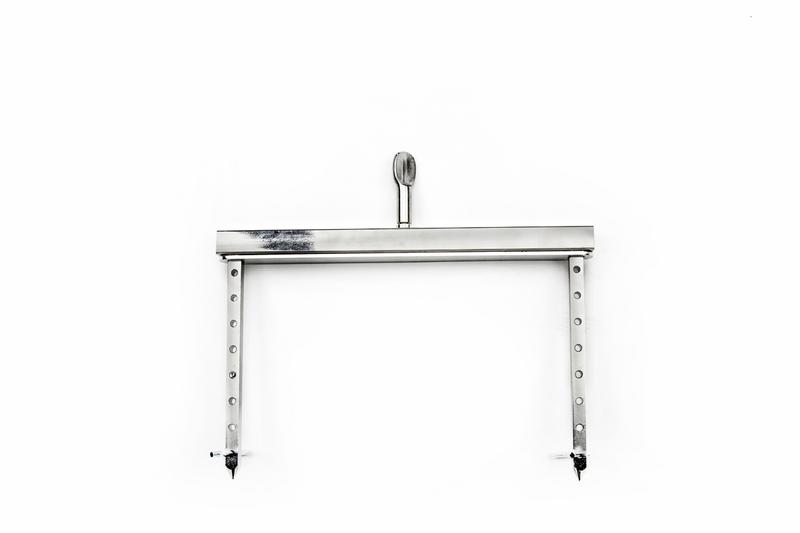 Spada doppia per girarrosto - 190x80x60mm - acciaio inox | maniglie in plastica | montata - compatibile con serie LGM & LEM | ESMSM