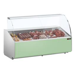 Koeltoonbank - 2506x979mm - 512 liter - front hellgroen