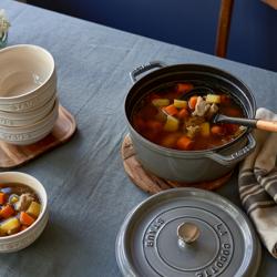 STAUB | LA COCOTTE - Kookpot - Ø 340mm - Gietijzer - Grafietgrijs
