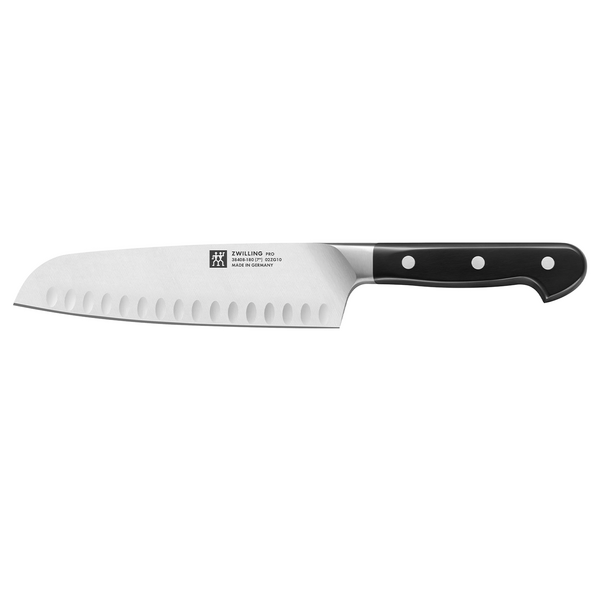 ZWILLING | PRO - Faca Santoku - com gume serrilhado - Lâmina: 180mm