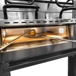 (3 uds) Juego de palas para pizza con cepillo para horno de pizza - Palas de aluminio | Cepillo con cerdas de latón - Pala grande 320x300mm - Longitud 1530mm | Pala Ø200mm - Longitud 1390mm | Cepillo Longitud 1270mm | Set de palas para pizza y cepillo