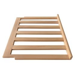 (5 pz) Griglia portante - 500x390x30mm - ripiano per bottiglie di vino, in legno - per murale refrigerato serie GK374 - compatibile con GK374USLED, GK374UES, GK374UG, GK374US & GK374UEG - fino a 6 bottiglie di vino
