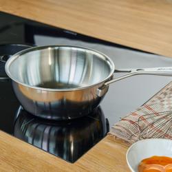 DEMEYERE | Industry 5 Sauteuse, Conical – Ø200 mm – Ideal for Stirring & Whisking – 18/10 Stainless Steel – Induction Ready