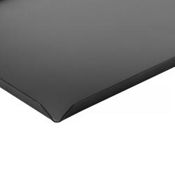 (5 pz) Vassoio rettangolare da presentazione - Alluminio anodizzato - 170x170x10mm - Nero