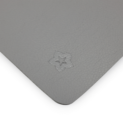 (12 stuks) Placemats James - in elegante lederlook - 33 x 46 cm - Grafiet