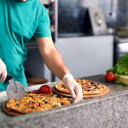 Pizzawerkbank PREMIUM PLUS - 1490x700mm - met granieten werkblad - met 1 deur & 2 laden