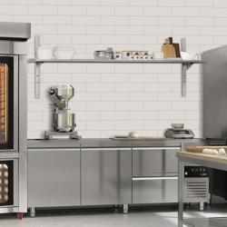 Paslanmaz Duvar Rafı PREMIUM - 2000x300mm - 1 katlı