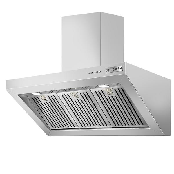 Plasma afzuigkap - 1200mm - 96% luchtzuivering (recirculatie) - met snelheidsregelaar, motor - inclusief plasmafilter, lamellenfilters en LED-verlichting