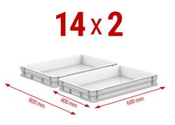 Armadio per pasticceria/panetteria EN 600x400 in acciaio inox PREMIUM - EN 600x400 - 850L - fino a +8°C - con 1 porta in vetro - ventilato; LED; motore in alto