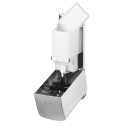AIR-WOLF | Zeep & desinfectie dispenser met drukknop - 800ml - Roestvrij staal