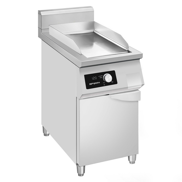 Indukcyjna płyta grillowa - 5 kW - gładka	