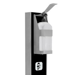 Roestvrijstalen dispenser voor ontsmettingsmiddelen - Bediening met de elleboog
