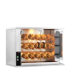 Churrasqueira de frangos a gás, PREMIUM - com 3 espetos para 15 frangos