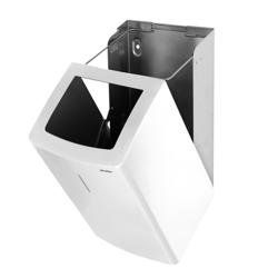 AIR-WOLF | Commercial waste bin - 25 litres - Stainless steel - White