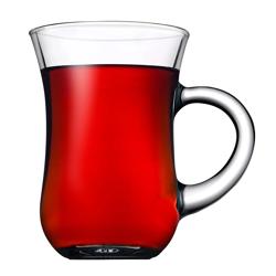 (48 pcs) Glass Mug - Aqua - 140 ml - Clear