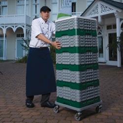 CAMBRO | CAMDOLLY® – Chariot pour casiers à vaisselle – compatible avec CAMBRO | CAMRACK® 1/1 – Gris