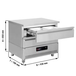 Commercial Undercounter Fridge Freezer - Dual Temperature [-20 to +8°C] - 930mm - 2 Drawer