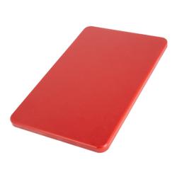 Snijplank - 250x400mm - Dikte: 20mm - HACCP-conform - HDPE 500 - Rood - Vaatwasmachinebestendig