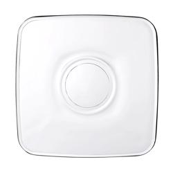(72 uds) Aqua - Platillo para vaso de té - 102x102mm - Transparente