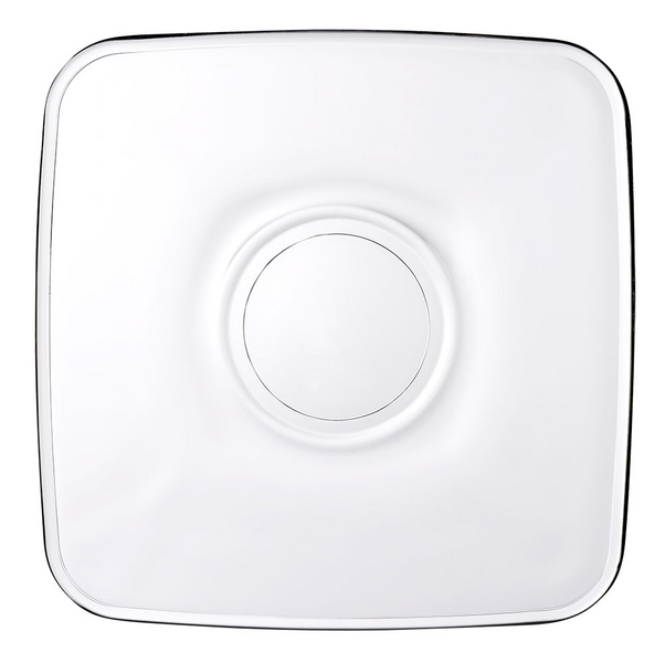 (72 komada) Tanjurić čaša za čaj - AQUA - Četvrtasti oblik - 102x102 mm