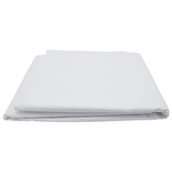 (10 stuks) Damast dekbedovertrek Linz - 140 x 210 cm - Wit	 