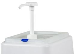 Sos Pompası - 2L - Polipropilen - 210x220x210mm - Beyaz | Sos Dispenseri | Sos Şişesi | Sos Kabı | Sos Kasesi